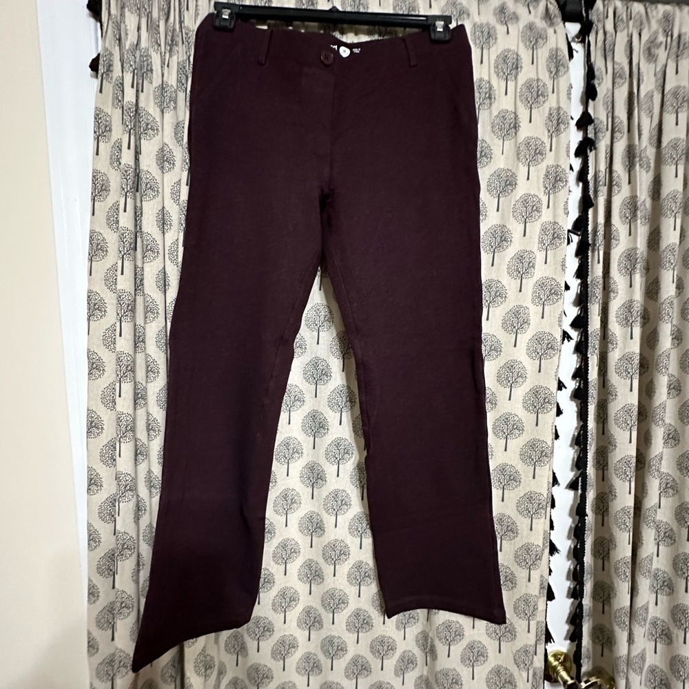 Women’s Medium Petite Purple Betabrand Treggings pull-on yoga work pant EUC